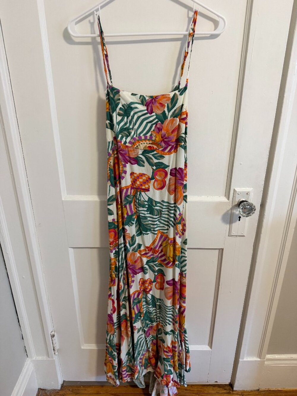Paperheart Tropical Floral Open Back Maxi Dress XL
